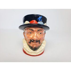 1946 Royal Doulton Beefeater Miniature Character Jug, British Ceramic Toby Mug